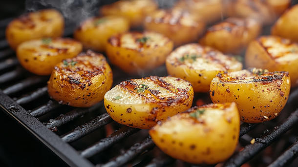 Картофель на мангале
